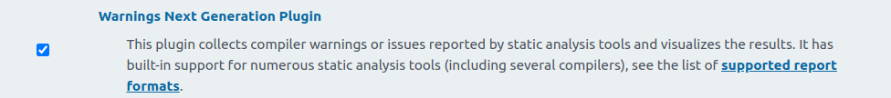 Warnings Next Generation Plugin